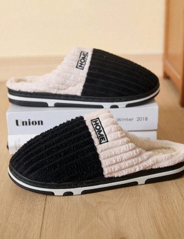 Papuci de Casa SHEIN, negru