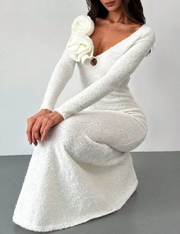 Rochie lunga SHEIN, ecru