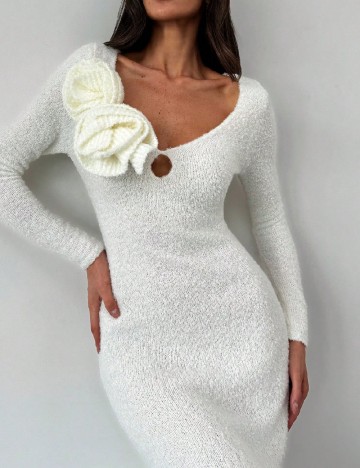 Rochie lunga SHEIN, ecru