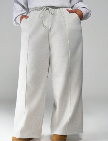 Pantaloni SHEIN CURVE, gri