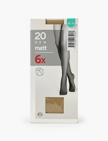 Set ciorapi 6 perechi C&A, crem