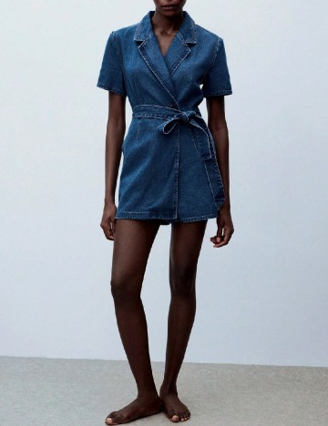 Salopeta SHEIN, albastru