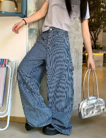 Pantaloni Dazy, albastru