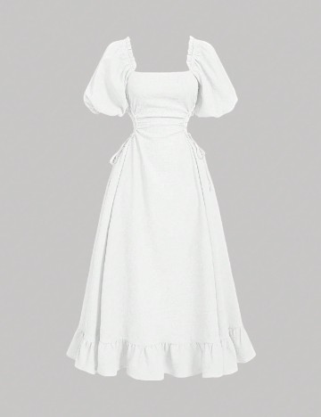 Rochie medie SHEIN, alb