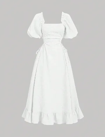 Rochie medie SHEIN, alb