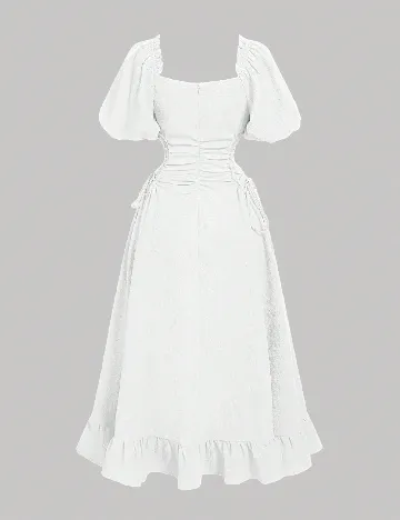 Rochie medie SHEIN, alb