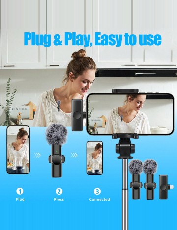 Mini microfon SHEIN, negru