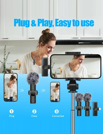 Mini microfon SHEIN, negru