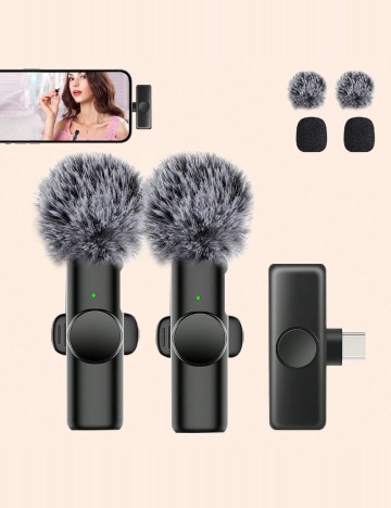 Mini microfon SHEIN, negru