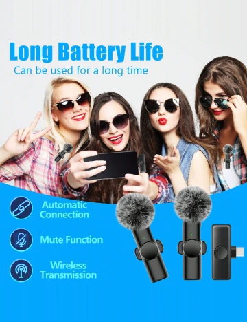 Mini microfon SHEIN, negru