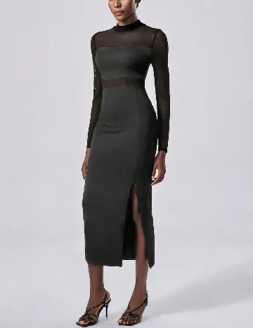 Rochie medie SHEIN, gri inchis