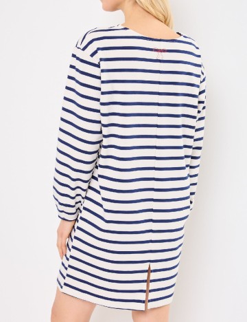 Rochie scurta Ichi, alb/albastru