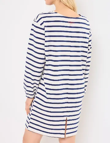 Rochie scurta Ichi, alb/albastru