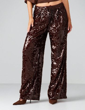 Pantaloni Missguided, maro