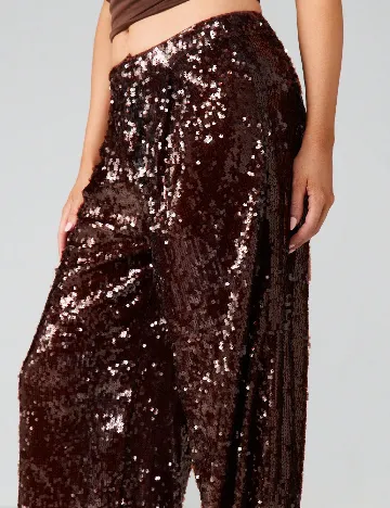 Pantaloni Missguided, maro