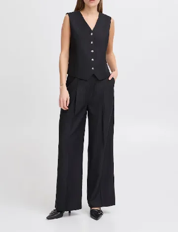 Pantaloni Ichi, negru