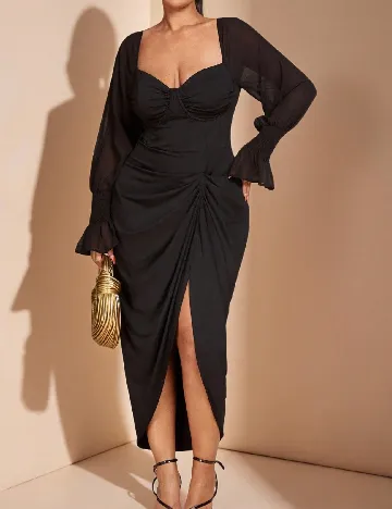 Rochie medie SHEIN CURVE, negru