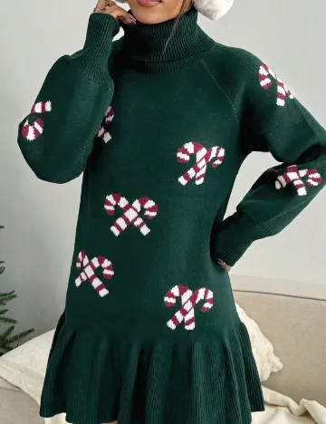 Rochie scurta SHEIN, verde