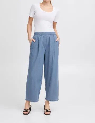 Pantaloni Ichi, albastru