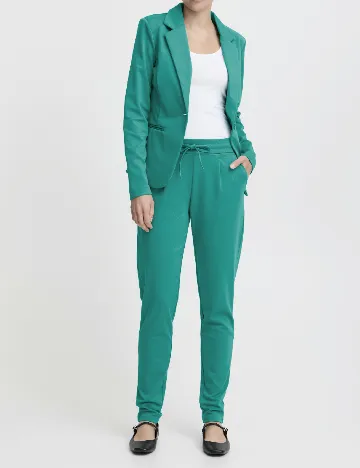 Pantaloni Ichi, turcoaz