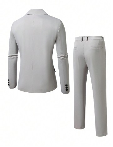 Costum SHEIN Plus Size Men, gri