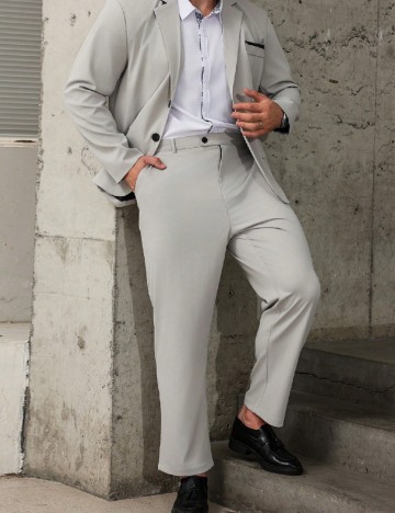 Costum SHEIN Plus Size Men, gri