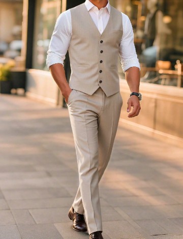 Costum SHEIN, maro deschis