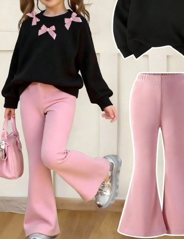 Compleu Shein Kids, roz/negru