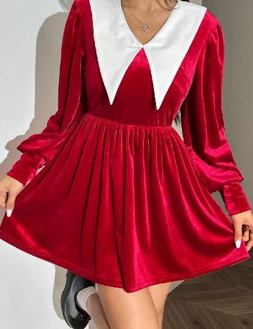 Rochie scurta SHEIN, rosu