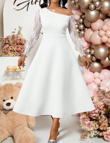 Rochie lunga SHEIN, alb