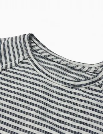 Bluza Zara, crem/negru