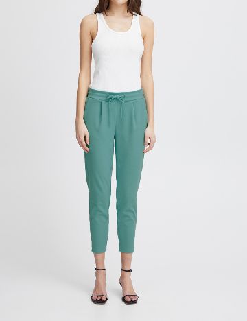 Pantaloni Ichi, turcoaz