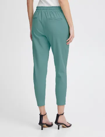 Pantaloni Ichi, turcoaz