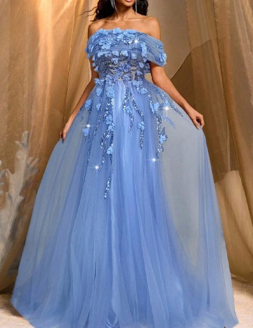 Rochie lunga SHEIN, albastru