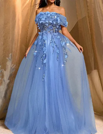 Rochie lunga SHEIN, albastru
