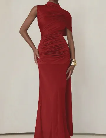 Rochie lunga Aveloria, rosu