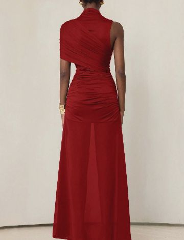 Rochie lunga Aveloria, rosu