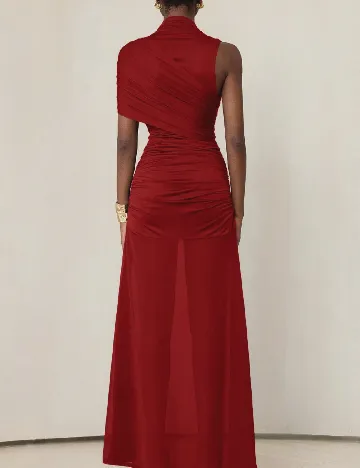 Rochie lunga Aveloria, rosu