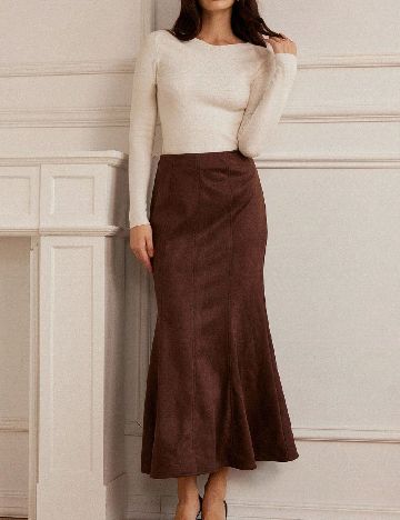 Fusta SHEIN, maro