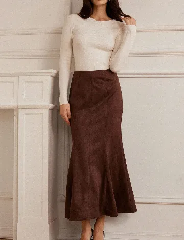 Fusta SHEIN, maro