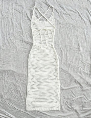 Rochie de plaja SHEIN, ecru