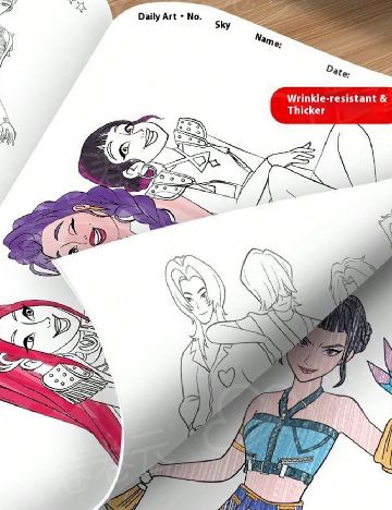 Carte de colorat SHEIN, mix culori