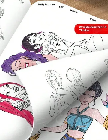 Carte de colorat SHEIN, mix culori