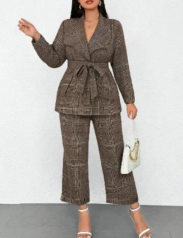 Compleu SHEIN CURVE, maro