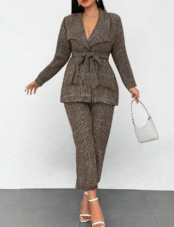 Compleu SHEIN CURVE, maro