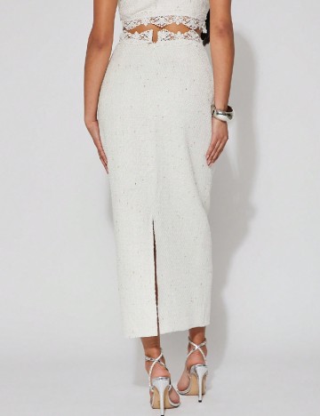 Fusta SHEIN, alb