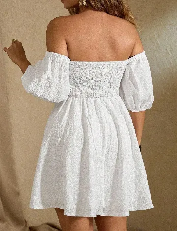 Rochie scurta SHEIN CURVE, alb