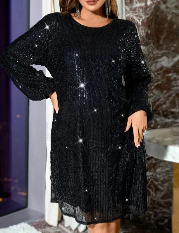 Rochie scurta SHEIN CURVE, negru