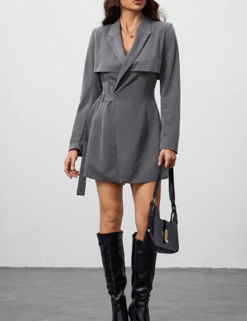 Rochie scurta SHEIN, gri