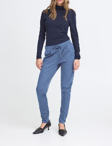 Pantaloni Ichi, albastru